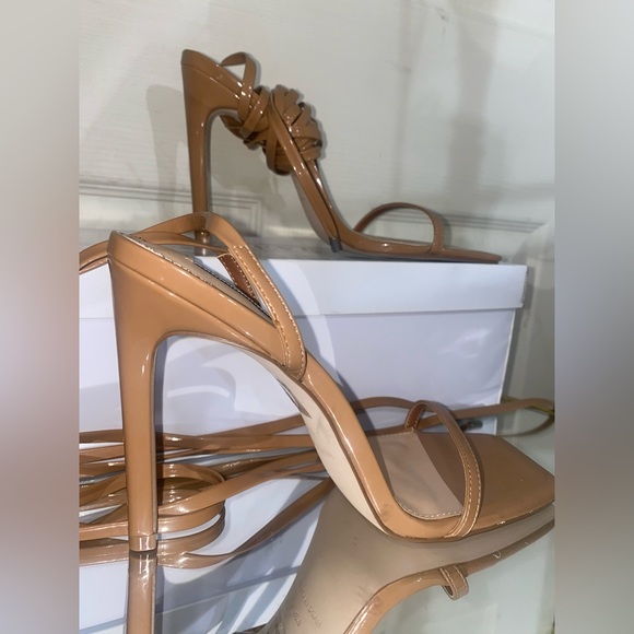🤎NEVER WORN! Steve Madden Heels | Wrap-Around | Tan | Size 9.5 | 4.5 in. - Picture 13 of 15